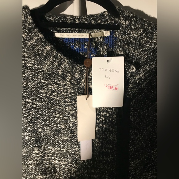 🔥Anthropologie Twelfth Street by Cynthia Vincent Contrast Sleeve Jacket - Picture 9 of 12